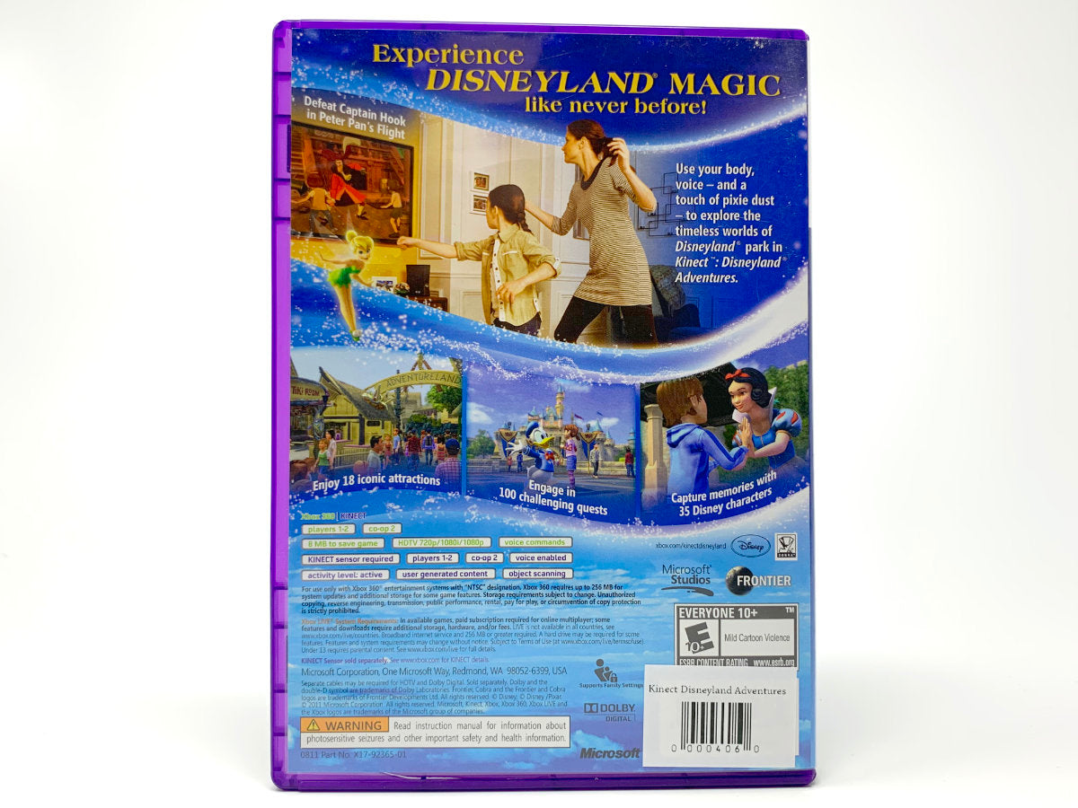 Kinect Disneyland Adventures • Xbox 360 – Mikes Game Shop