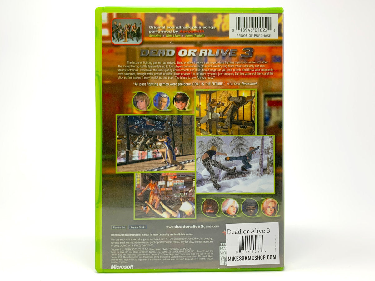 Dead or Alive 3 • Xbox Original