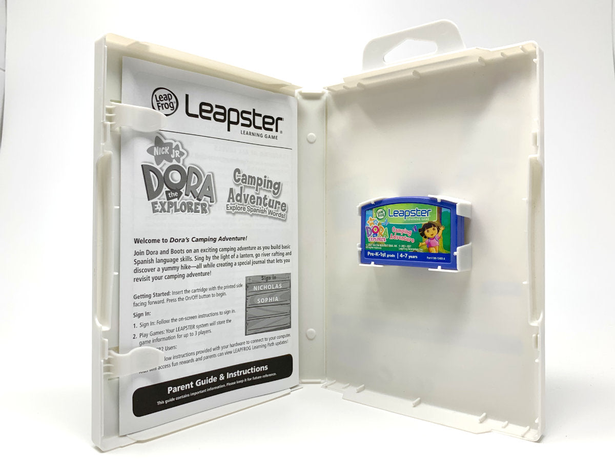 Dora the Explorer: Camping Adventure – Explore Spanish Words! • Leapster