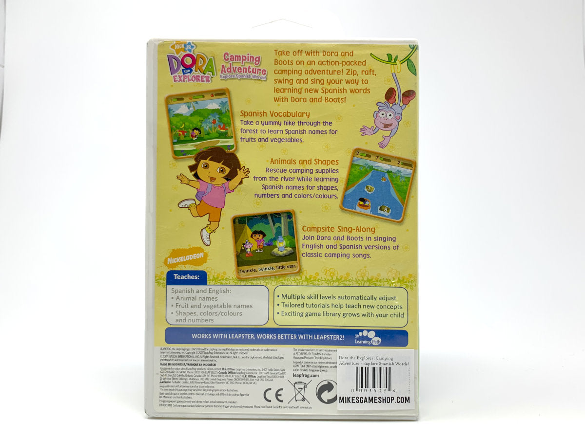 Dora the Explorer: Camping Adventure – Explore Spanish Words! • Leapster