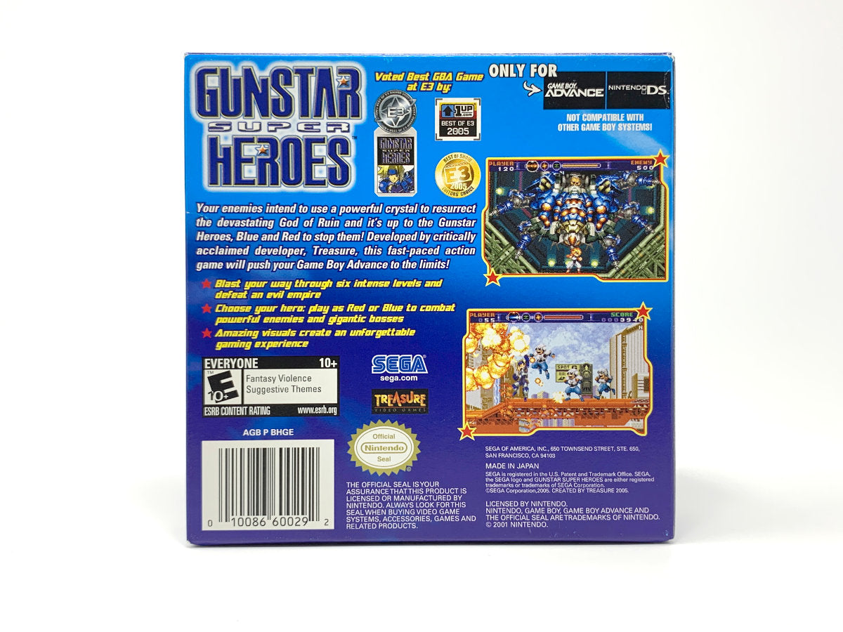 Gunstar Super Heroes [NO GAME] • Gameboy Advance