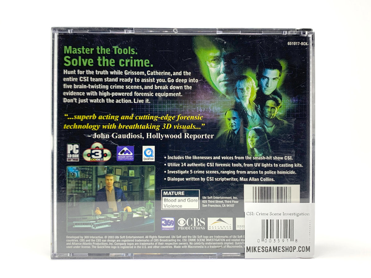 CSI: Crime Scene Investigation *All 3 Discs* • PC (Windows)