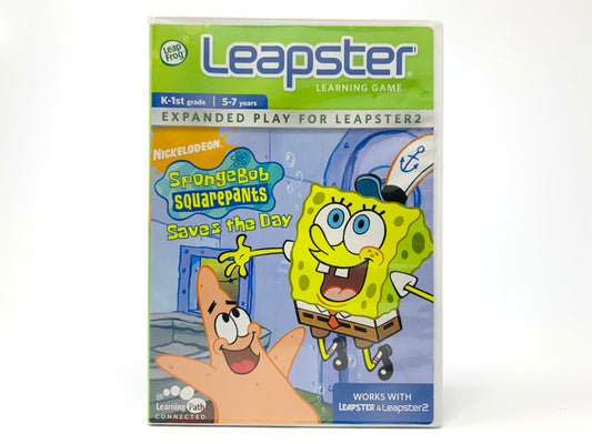 SpongeBob SquarePants Saves the Day - BOX + MANUAL ONLY, NO GAME • Leapster2