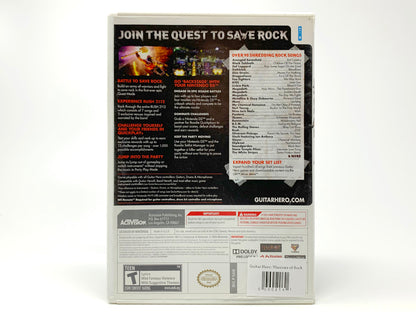 Guitar Hero: Warriors of Rock • Nintendo Wii
