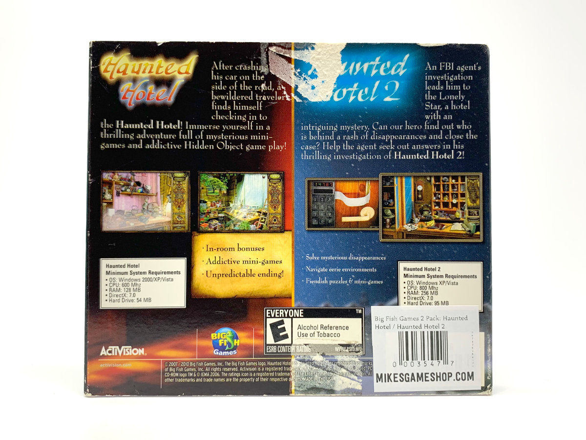 Big Fish Games: Haunted Hotel / Haunted Hotel 2 *2 Games in 1* • PC (Windows)