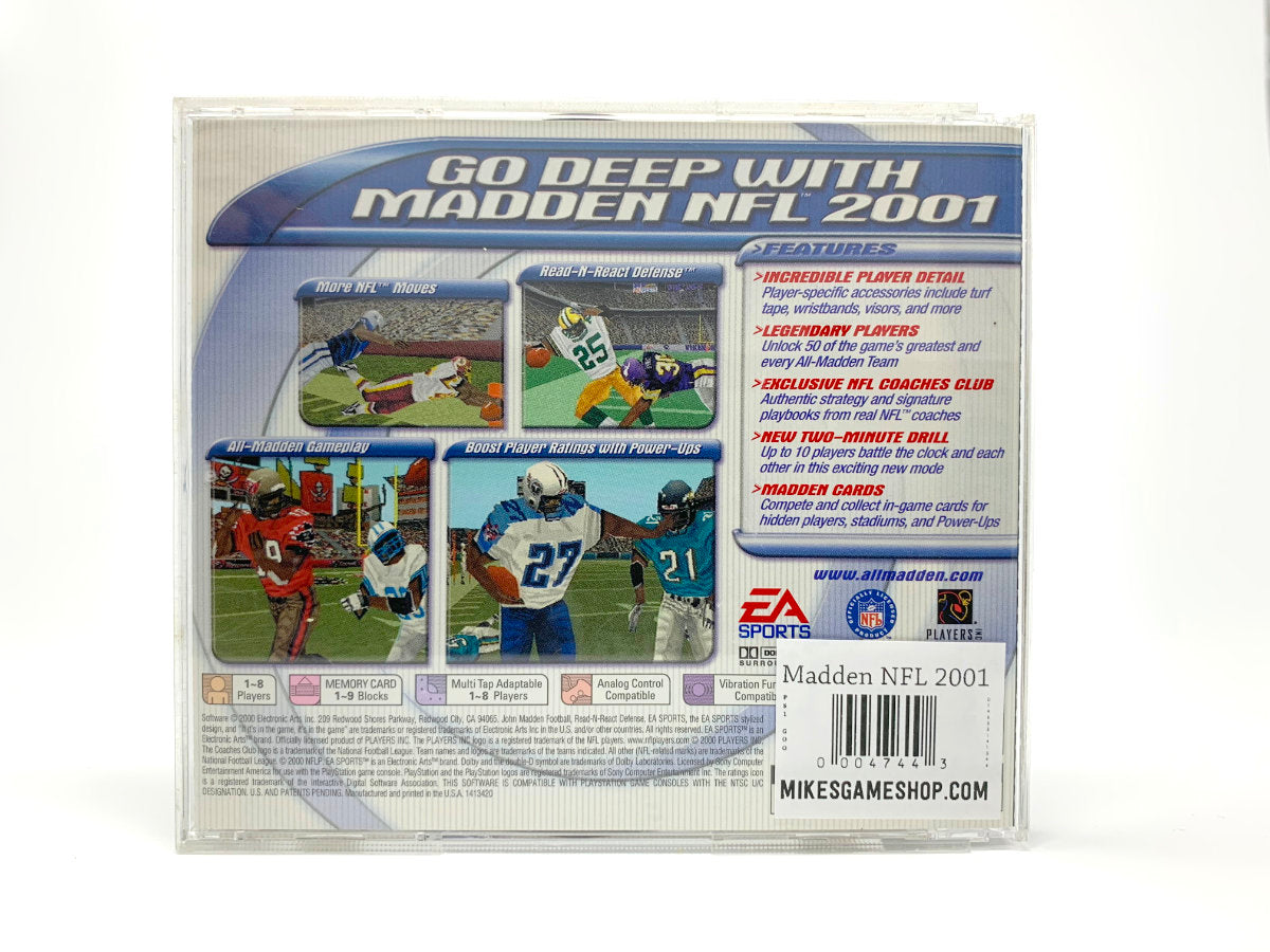 Madden NFL 2001 • Playstation 1 (See Notes)