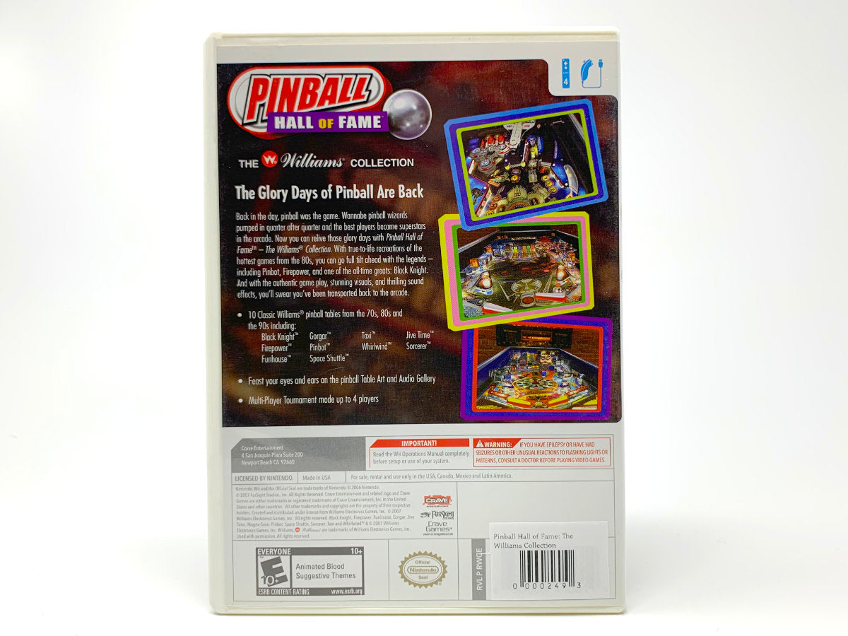 Pinball Hall of Fame: The Williams Collection • Nintendo Wii