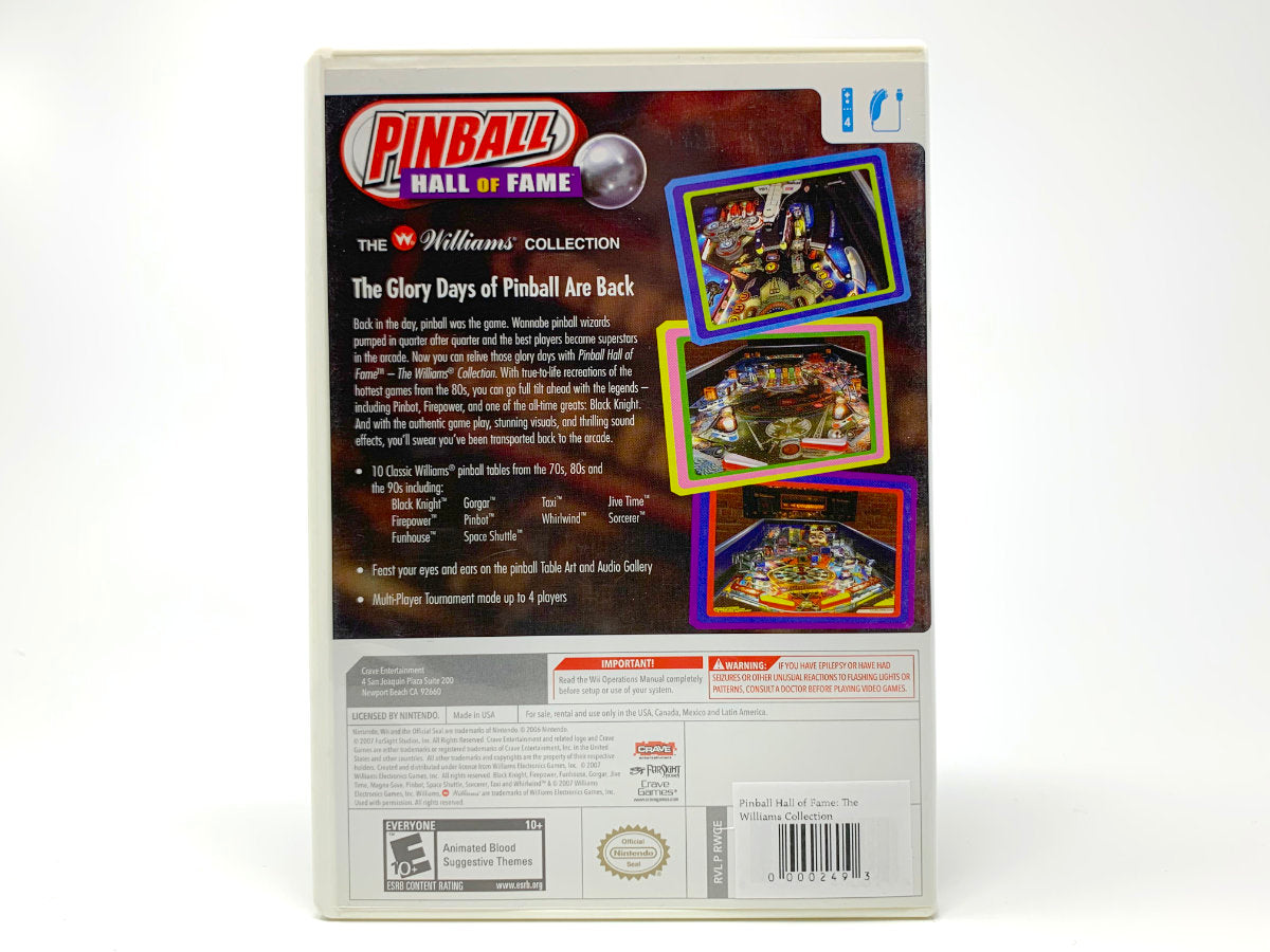 Pinball Hall of Fame: The Williams Collection • Wii