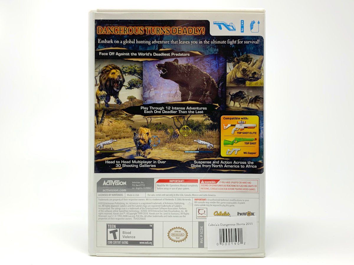 Cabela's Dangerous Hunts 2011 – Special Edition • Nintendo Wii
