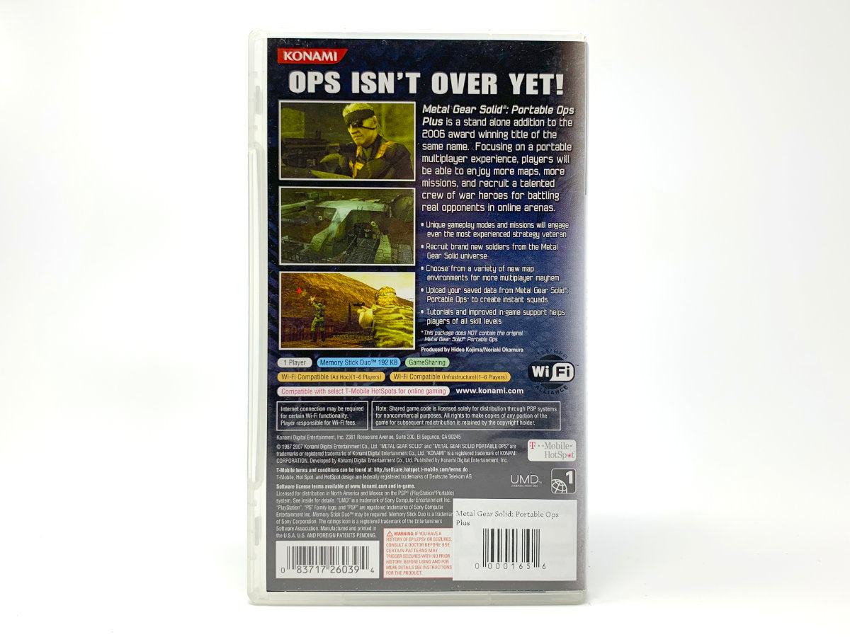 Metal Gear Solid: Portable Ops Plus • PSP
