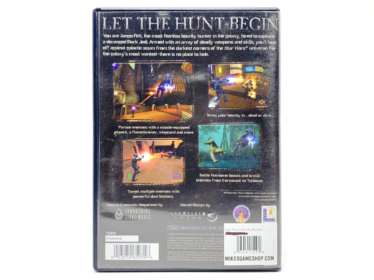 Star Wars Bounty Hunter Sony Playstation 2 Game
