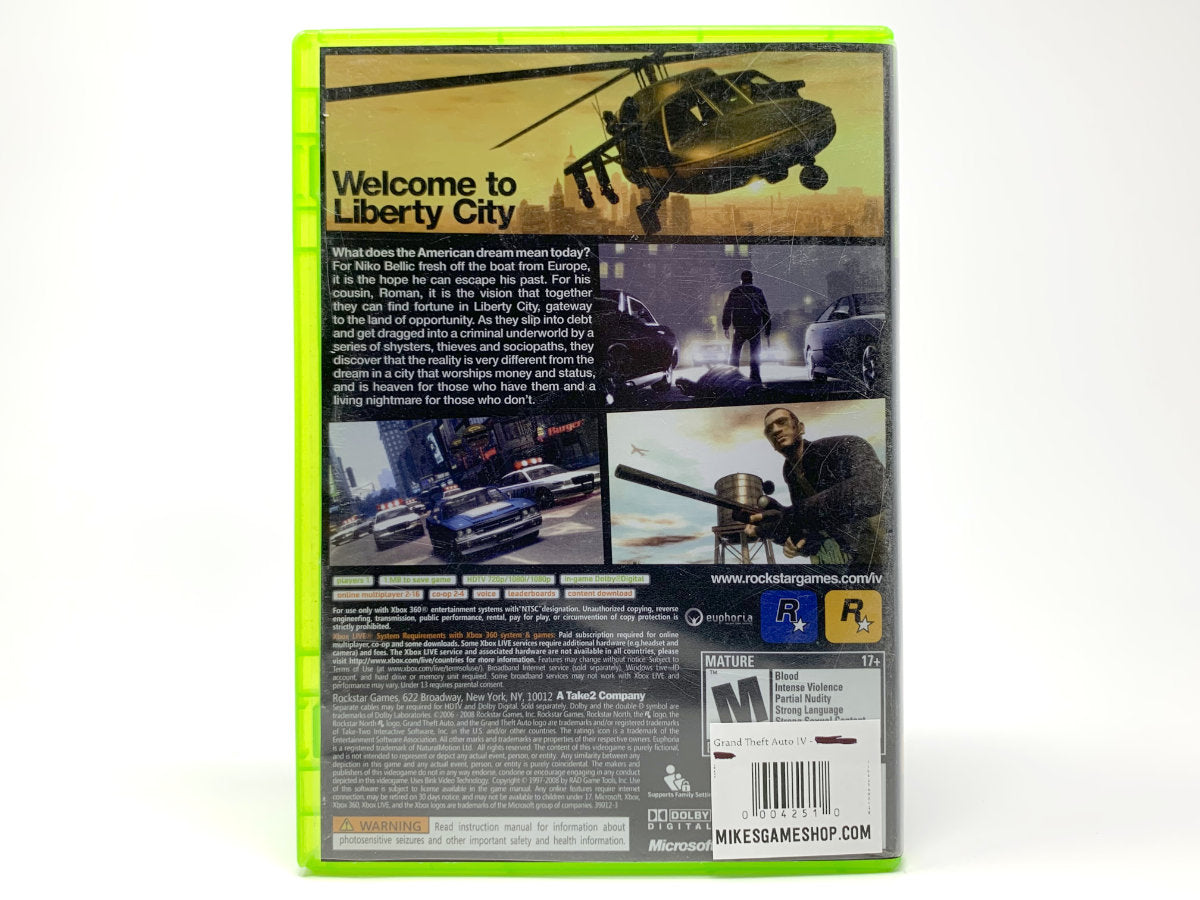 Grand Theft Auto IV • Xbox 360