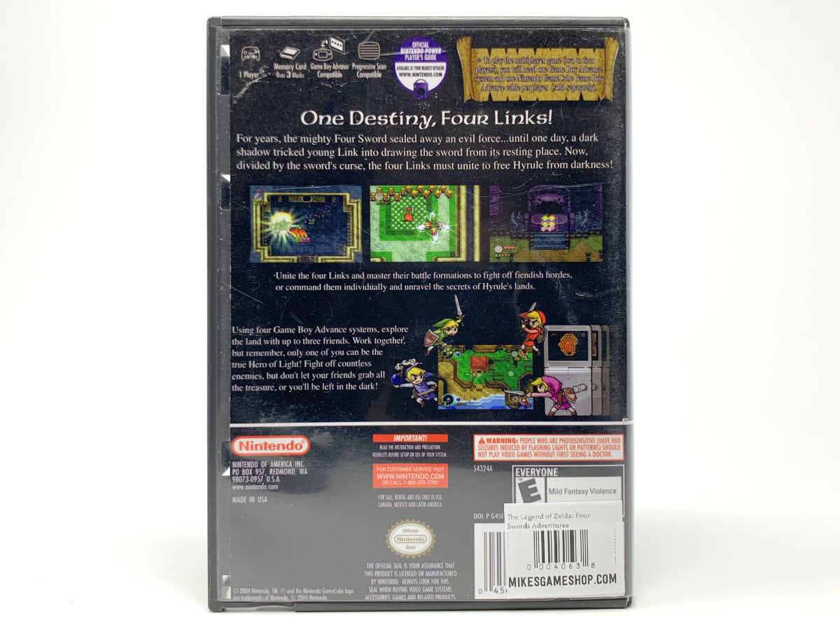 The Legend of Zelda: Four Swords Adventures • Nintendo Gamecube (See Notes)