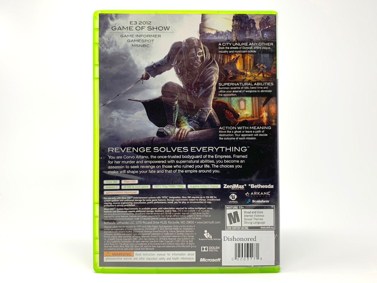 Dishonored • Xbox 360