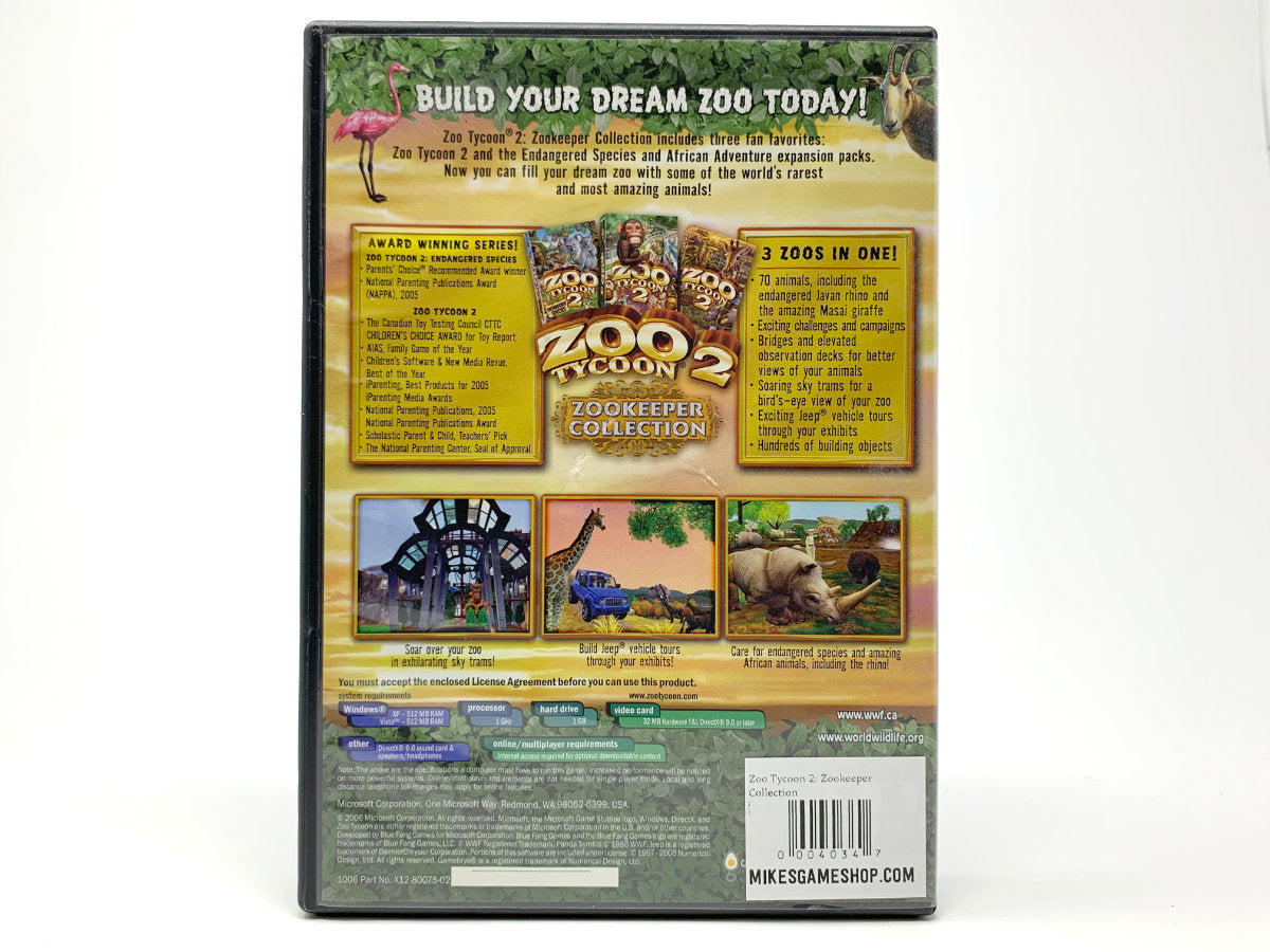 Zoo Tycoon 2: Zookeeper Edition