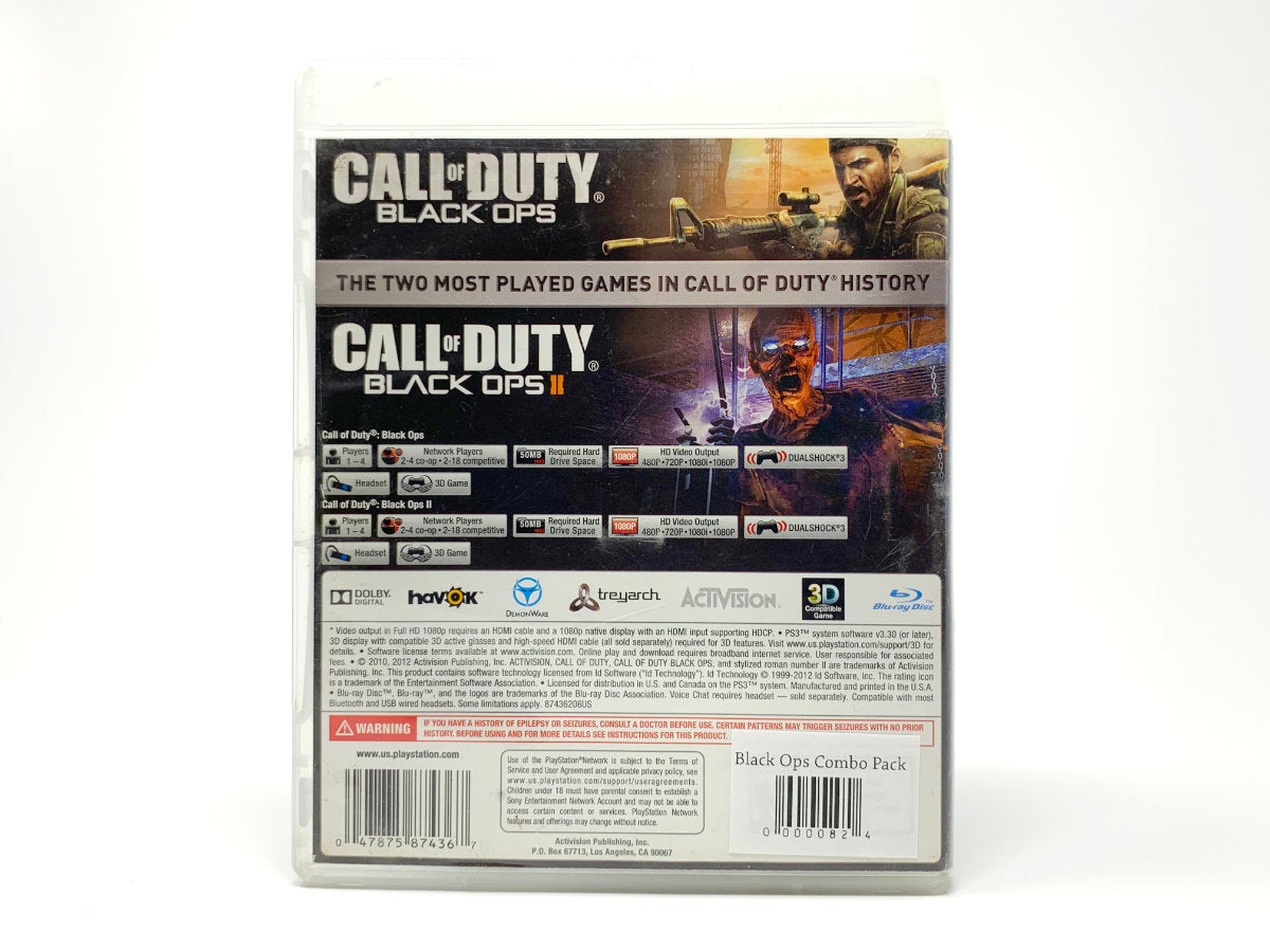 Black Ops Combo Pack • Playstation 3
