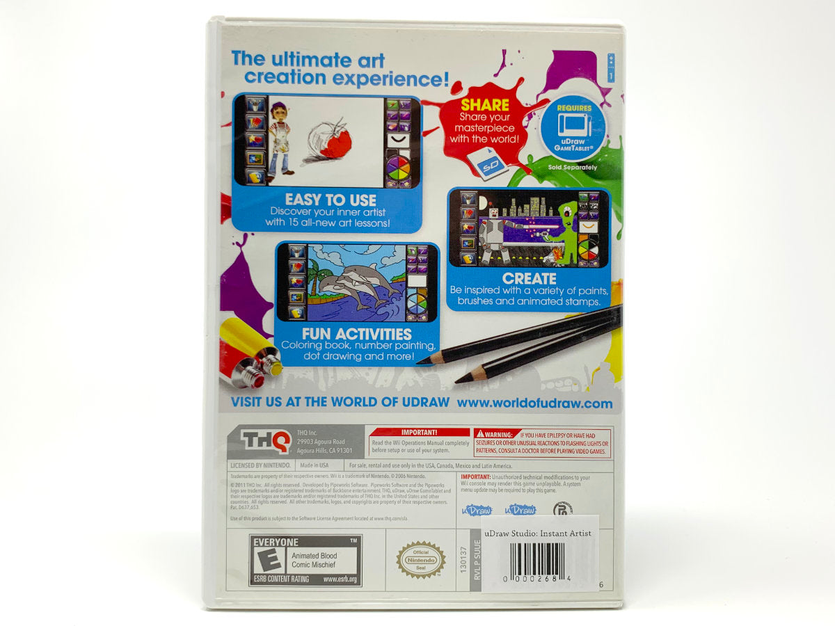 uDraw Studio: Instant Artist • Nintendo Wii