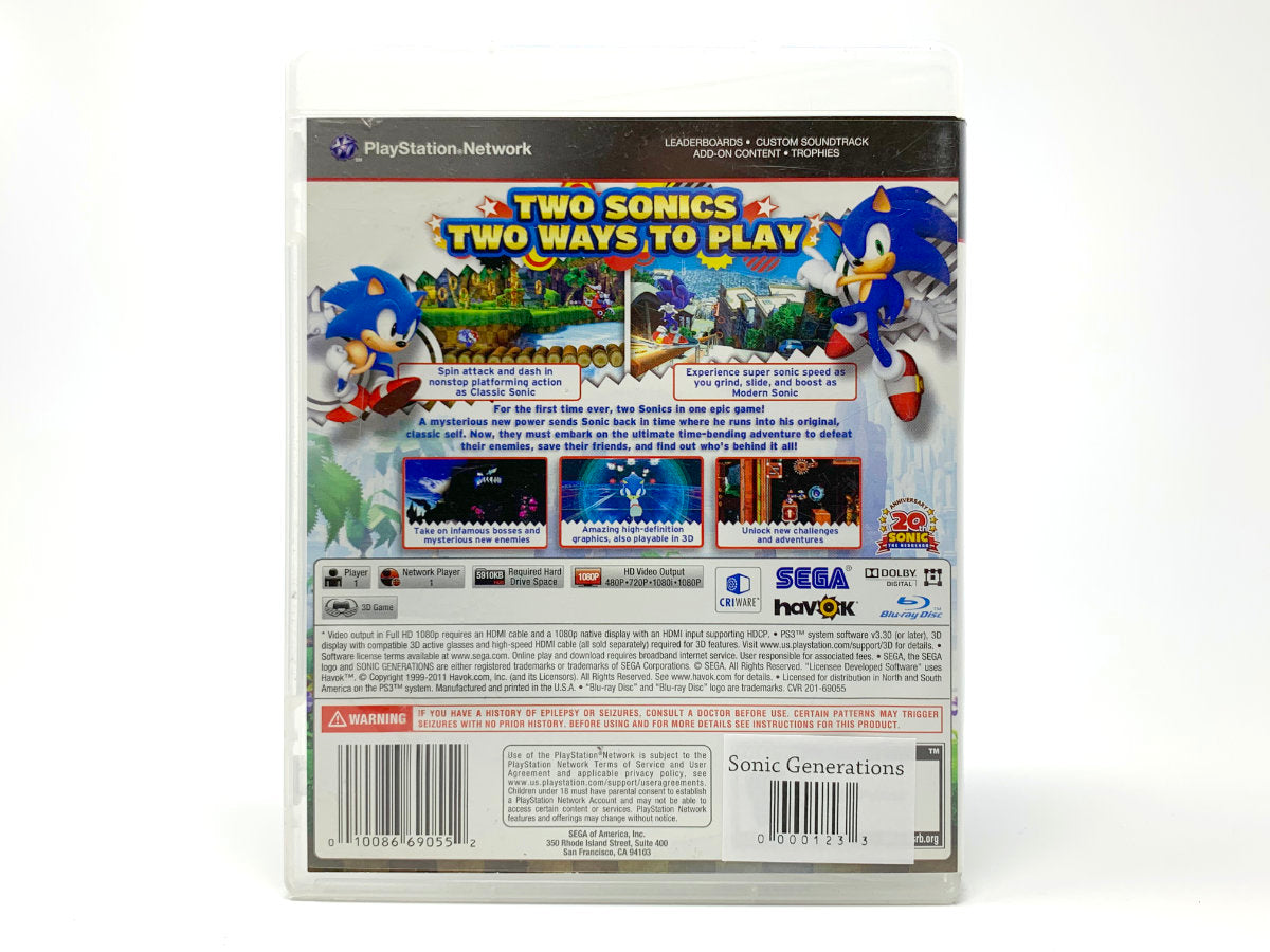Sonic Generations • Playstation 3