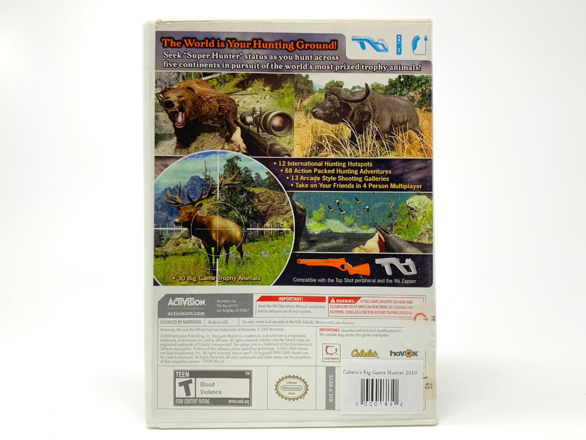 Cabela's Big Game Hunter 2010 • Nintendo Wii