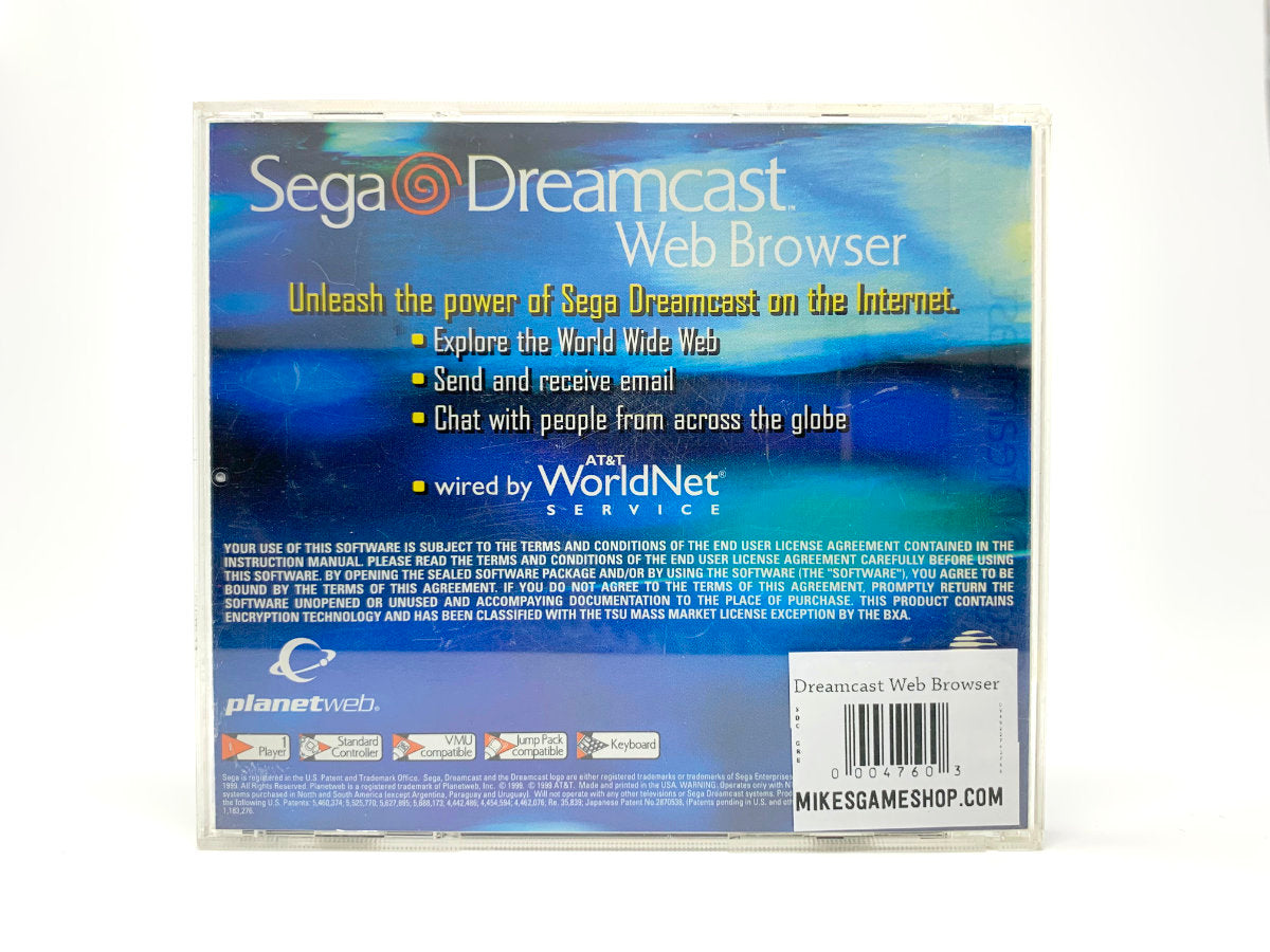 Dreamcast Web Browser • Sega DreamCast