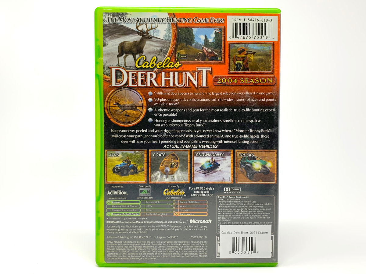 Cabela's Deer Hunt: 2004 Season • Xbox Original