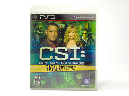 CSI: Fatal Conspiracy (Crime Scene Investigation) • Playstation 3