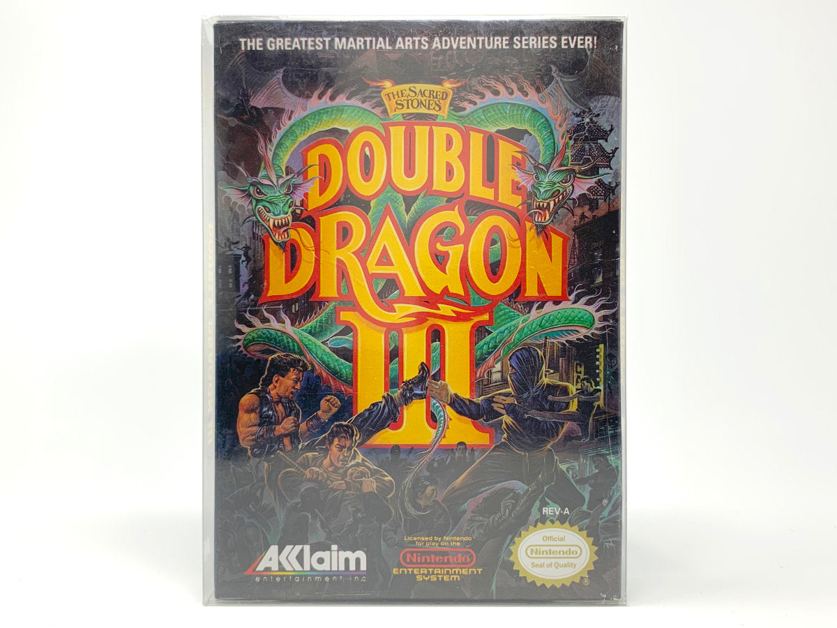 Double Dragon III: The Sacred Stones – (3-Screw) *CIB* • Regular Nintendo (NES)