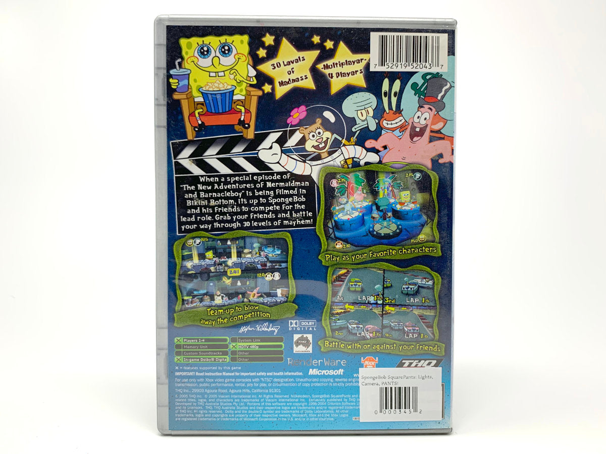 SpongeBob SquarePants: Lights, Camera, PANTS! • Xbox Original