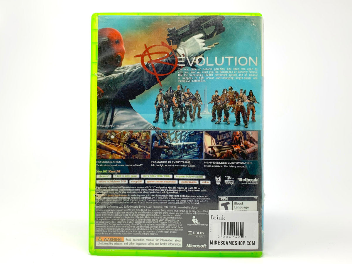 Brink • Xbox 360 (See Notes)