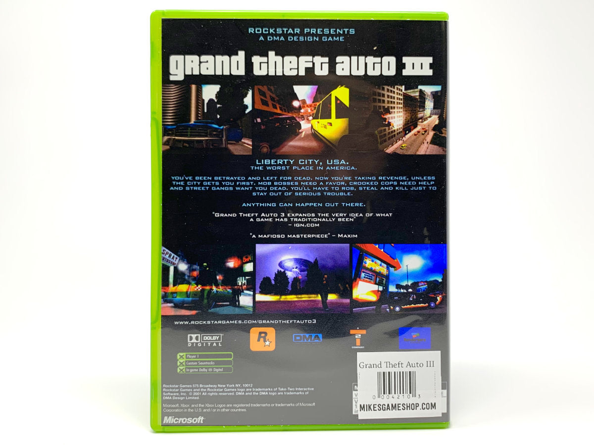 Grand Theft Auto III • Xbox Original
