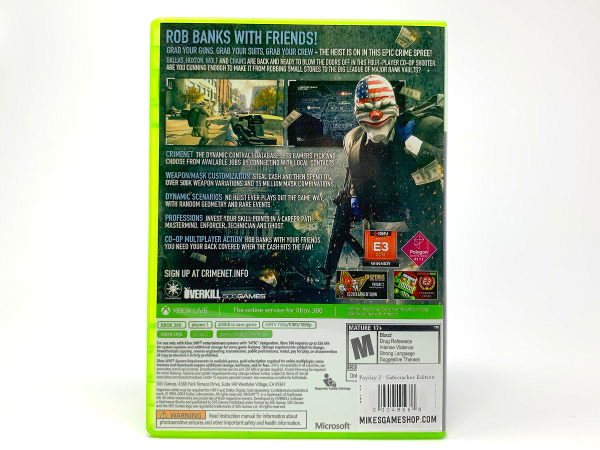 Jogo Payday 2: Safecracker Edition - Xbox 360 no Shoptime