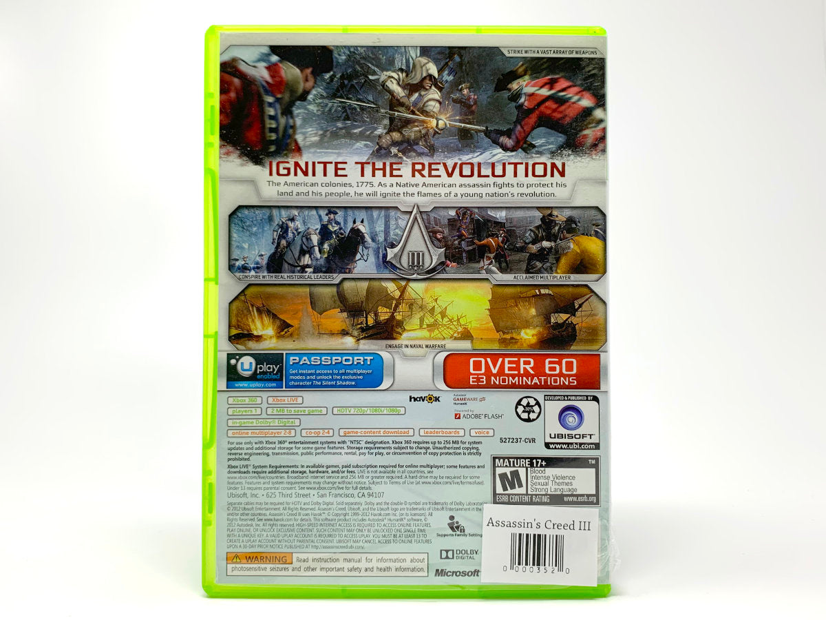 Assassin's Creed III • Xbox 360