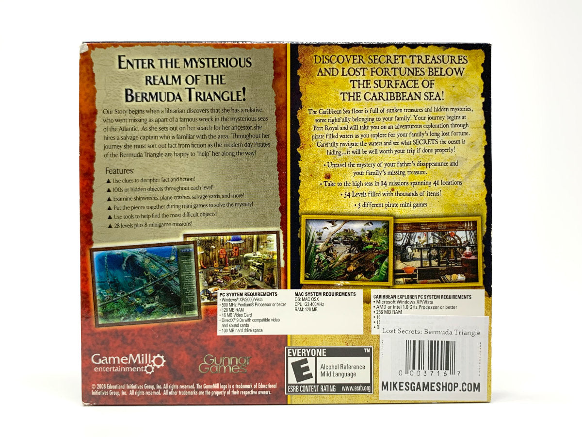 Lost Secrets (2 Games): Caribbean Explorer: Secrets of the Sea & Bermuda Triangle • PC