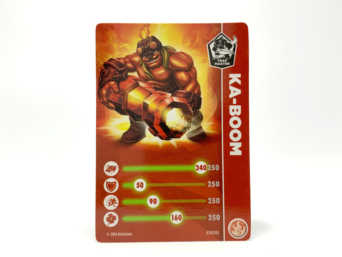 Ka-Boom Trap Master *w/ FREE Card* • Skylanders Trap Team
